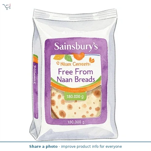 Sainsbury's Free From Naan Breads 180g