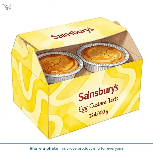 Sainsbury's Egg Custard Tarts 4 x 81g