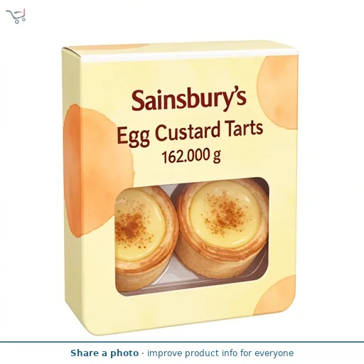 Sainsbury's Egg Custard Tarts 2x81g