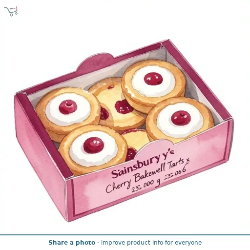 Sainsbury's Cherry Bakewell Tarts x6 235g