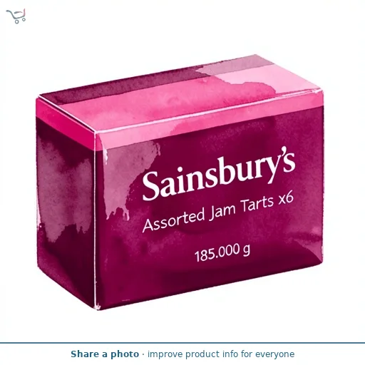 Sainsbury's Assorted Jam Tarts x6 185g
