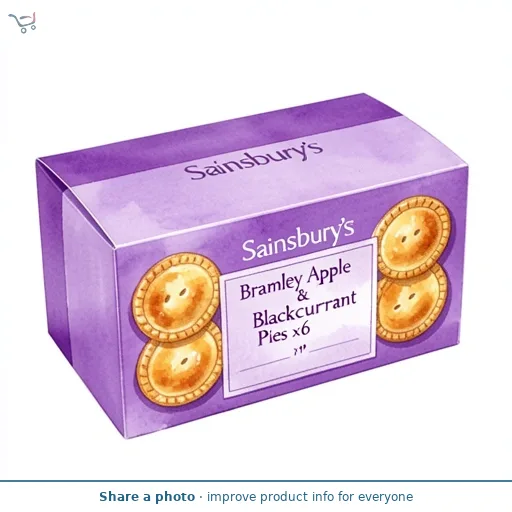 Sainsbury's Bramley Apple & Blackcurrant Pies x6