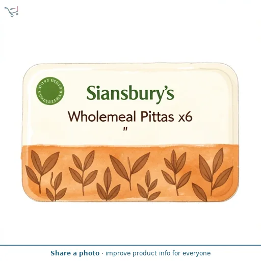 Sainsbury's Wholemeal Pittas x6