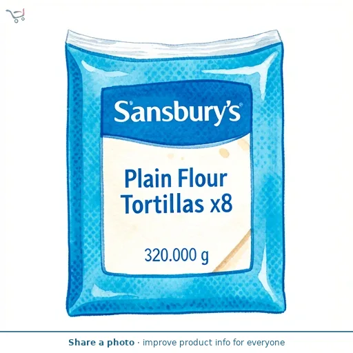 Sainsbury's Plain Flour Tortillas x8 320g