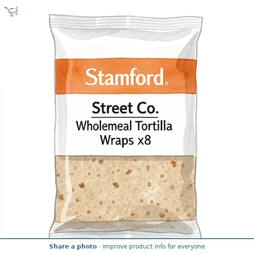 Stamford Street Co. Wholemeal Tortilla Wraps x8
