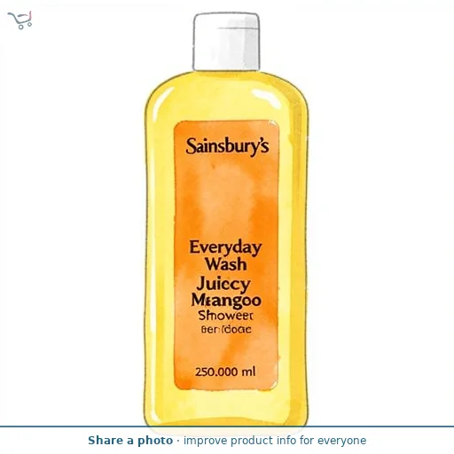Sainsbury's Everyday Wash Juicy Mango Shower Gel 250ml