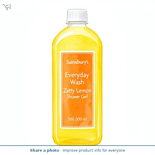 Sainsbury's Everyday Wash Zesty Lemon Shower Gel 500ml