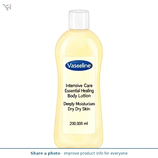 Vaseline Intensive Care Essential Healing Body Lotion Deeply Moisturises Dry Skin 200 ml