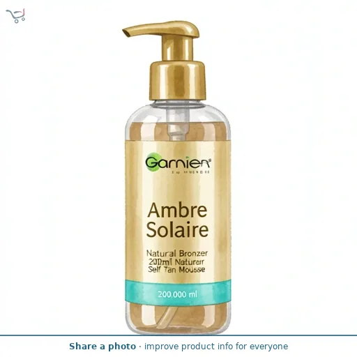 Garnier Ambre Solaire 200ml Natural Bronzer Self Tan Mousse