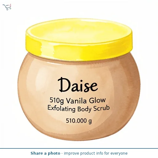 Daise 510g Vanilla Glow Exfoliating Body Scrub