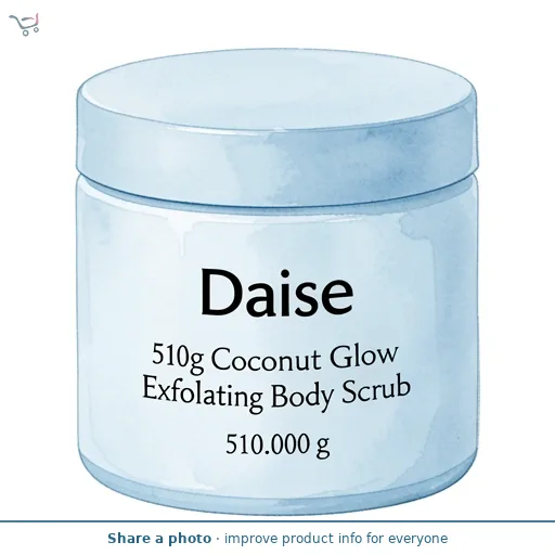 Daise 510g Coconut Glow Exfoliating Body Scrub