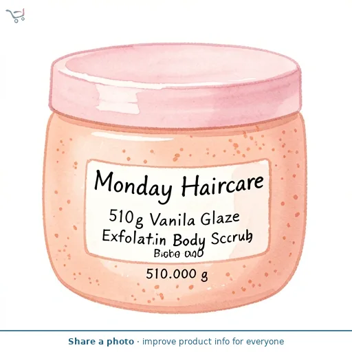 Monday Haircare 510g Vanilla Glaze Exfoliating Body Scrub