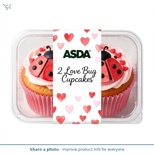 ASDA 2 Love Bug Cupcakes