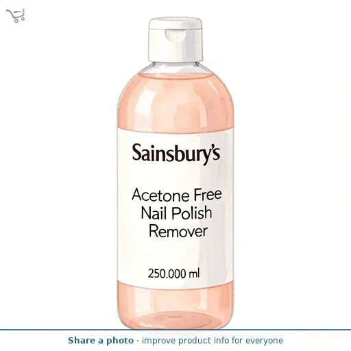 Sainsbury's Acetone Free Nail Polish Remover 250ml