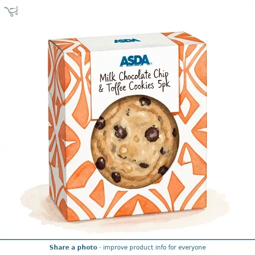 ASDA Milk Chocolate Chip & Toffee Cookies 5pk