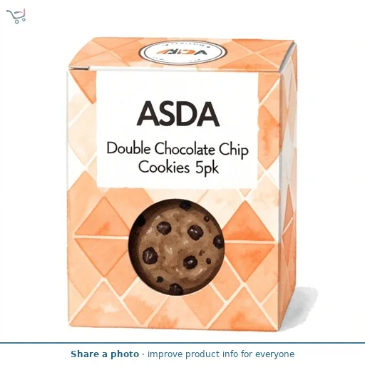 ASDA Double Chocolate Chip Cookies 5pk