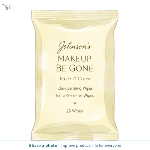Johnson's Face Care MakeUp Be Gone Extra-Sensitive Wipes 25 Wipes