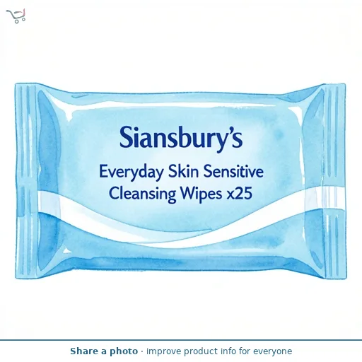 Sainsbury's Everyday Skin Sensitive Cleansing Wipes x25