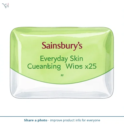 Sainsbury's Everyday Skin Cucumber Cleansing Wipes x25