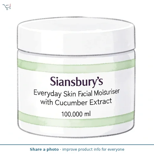 Sainsbury's Everyday Skin Facial Moisturiser with Cucumber Extract 100ml