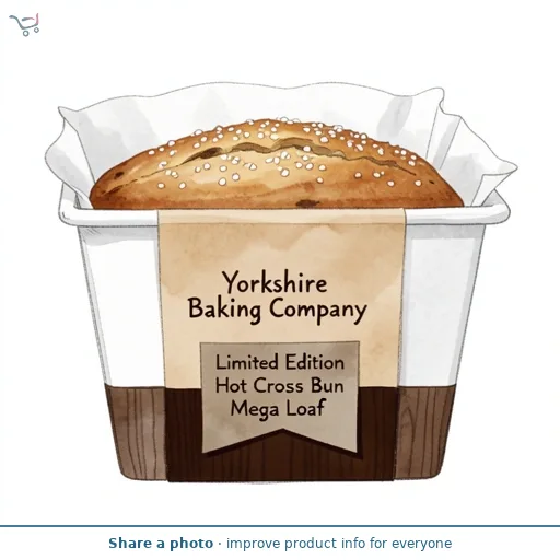 Yorkshire Baking Company Limited Edition Hot Cross Bun Mega Loaf