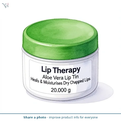 Vaseline Lip Therapy Aloe Vera Lip Tin Heals & Moisturises Dry Chapped Lips 20g
