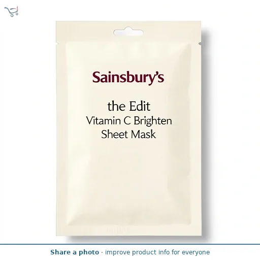 Sainsbury's the Edit Vitamin C Brighten Sheet Mask