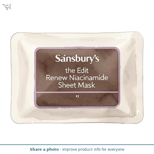 Sainsbury's the Edit Renew Niacinamide Sheet Mask