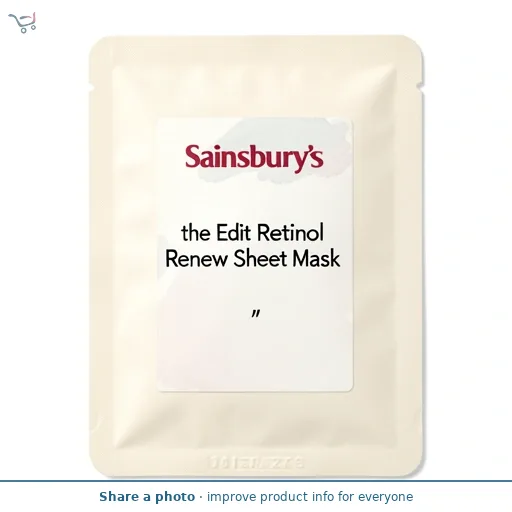 Sainsbury's the Edit Retinol Renew Sheet Mask