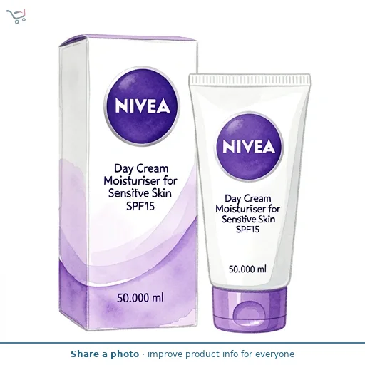 Nivea Day Cream Moisturiser for Sensitive Skin SPF15 50ml