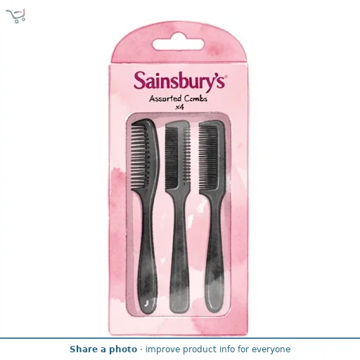 Sainsbury's Assorted Combs x4