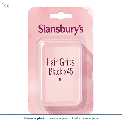 Sainsbury's Hair Grips Black x45