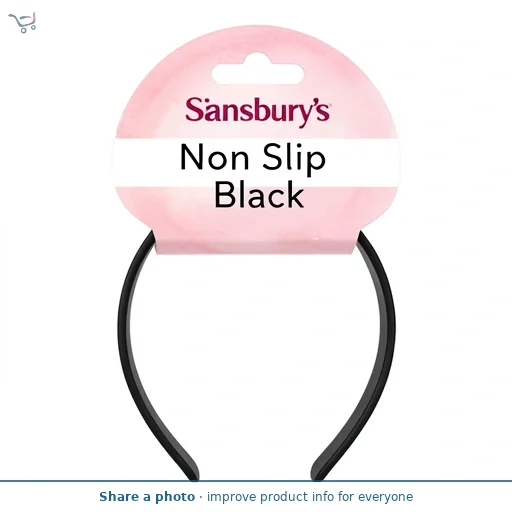 Sainsbury's Headband Non Slip Black