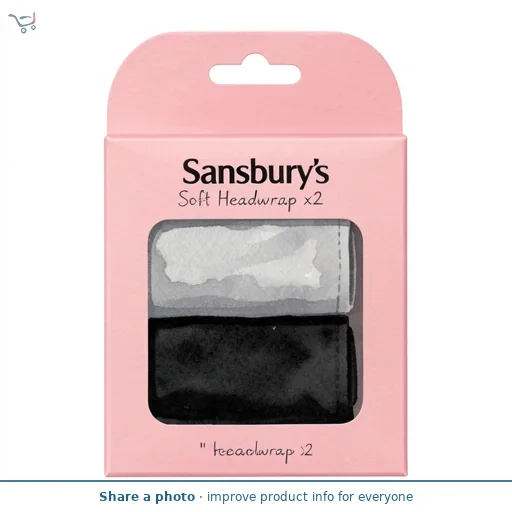 Sainsbury's Soft Headwrap x2