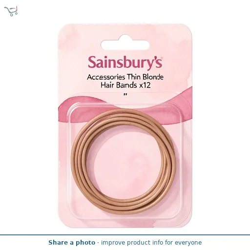 Sainsbury's Accessories Thin Blonde Hair Bands x12