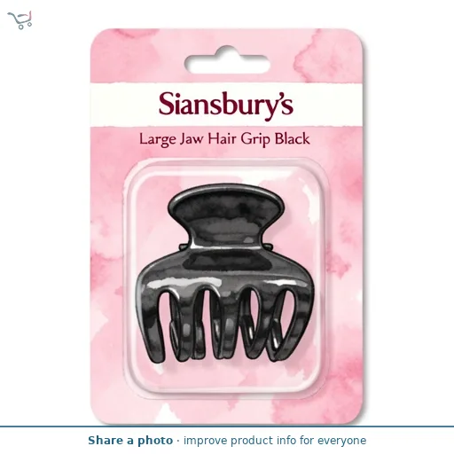Sainsbury's Large Jaw Hair Grip Black
