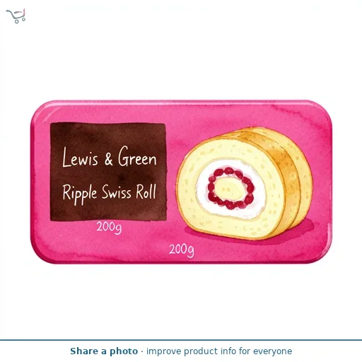 Lewis & Green Ripple Swiss Roll 200g
