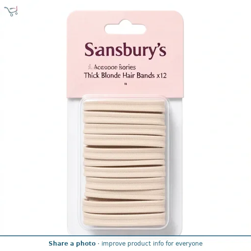 Sainsbury's Accessories Thick Blonde Hair Bands x12