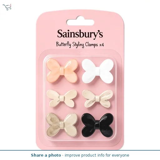 Sainsbury's Butterfly Styling Clamps x4