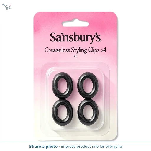 Sainsbury's Creaseless Styling Clips x4