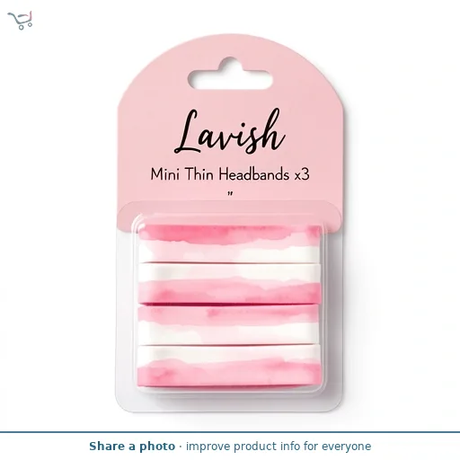 Lavish Mini Thin Headbands x3