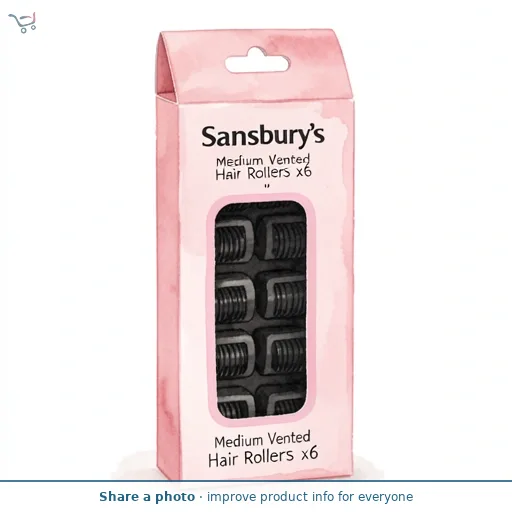 Sainsbury's Medium Vented Hair Rollers x6