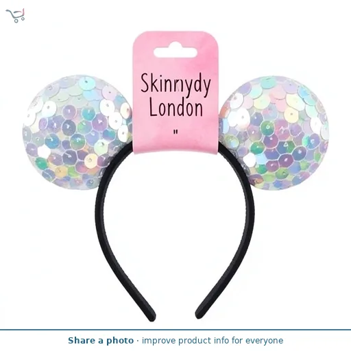 Skinnydip London Mickey Mouse Transparent Sequin Filled Ears Headband
