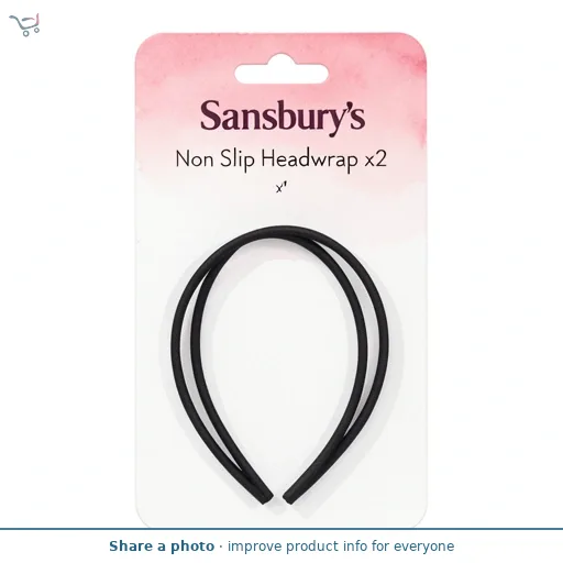Sainsbury's Non Slip Headwrap x2