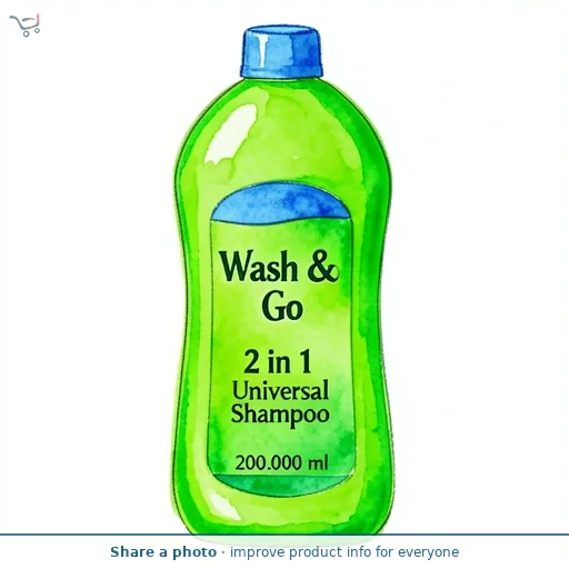 Wash & Go 2 in 1 Universal Shampoo 200ml