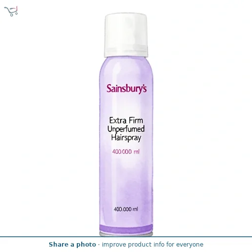 Sainsbury's Extra Firm Unperfumed Hairspray 400ml