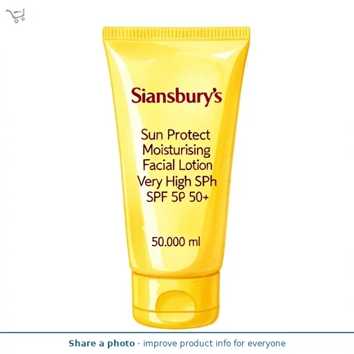 Sainsbury's Sun Protect Moisturising Facial Lotion Very High SPF 50+ 50ml