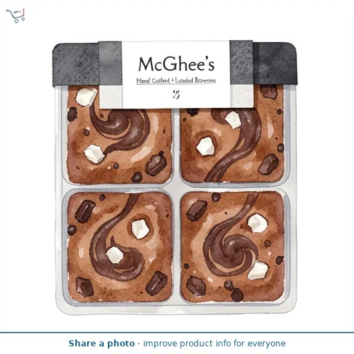 McGhee's Hand Crafted 4 Loaded Brownies