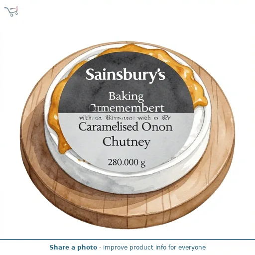 Sainsbury's Baking Camembert with Caramelised Onion Chutney 280g