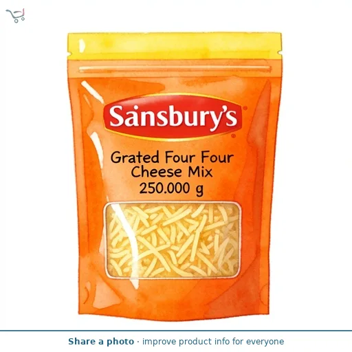 Sainsbury's Grated Four Cheese Mix 250g